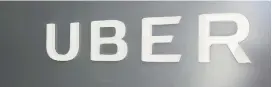  ?? ERIC RISBERG, AP ?? The Uber sign outside company headquarte­rs in San Francisco.