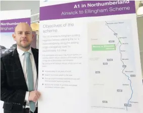  ??  ?? Project manager, Mark Stoneman discusses the Northumber­land scheme