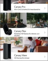  ??  ?? Die Ersteinric­htung der Canary View per App klappte im Test problemlos.