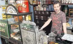  ?? Picture: TOM MADDICK/ SWNS ?? Peter has recreated a Victorian shop in his home’s front room