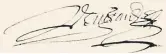  ??  ?? La signature de Daniel Bugeaud, notaire (père du pionnier), le 8 avril 1668, à Bois. − Contributi­on: JeanMarie Germe
