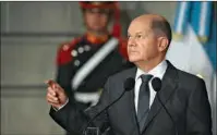  ?? (AFP) ?? German Chancellor Olaf Scholz in Buenos Aires on Saturday.