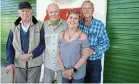  ?? Picture: PIET MARAIS ?? OPEN FOR BUSINESS: Bathurst Museum committee members Mike Legg, Cecil Jones-Phillipson, chair Alan Pike and Olga Kaplan at the opening of ‘Olga’s Garage’ at the museum.