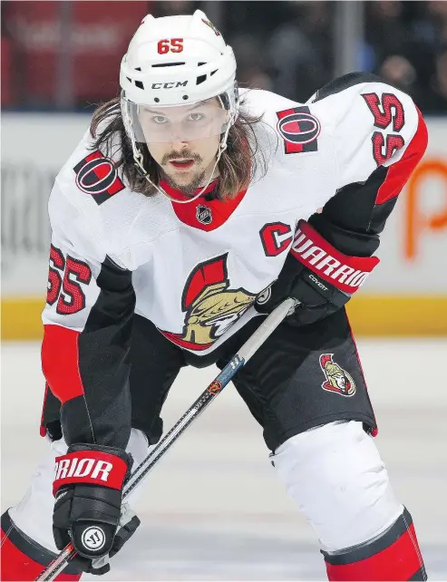  ?? — GETTY IMAGES FILES ?? Senators all-world defenceman Erik Karlsson had made it known he wants out of Ottawa. The Edmonton Oilers have cap issues, but badly needed an offensive blue-liner to help out Connor McDavid.