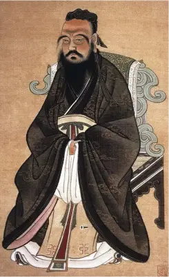  ??  ?? Confucius, shown in a c1770 painting, died in relative obscurity. Yet his teachings would go on to dominate Chinese statecraft for two millennia