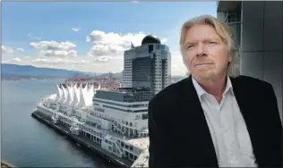  ?? ARLEN REDEKOP/ PNG ?? While in Vancouver to promote Virgin Atlantic Airways’ new non- stop service to London, Richard Branson will donate more than $ 50,000 to the Broadway Youth Resource Centre and Project Limelight Society. ‘ I’m a lad of the ’ 60s,’ he says of his...