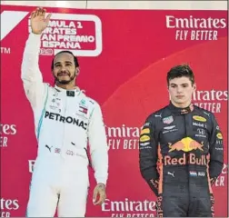  ?? FOTO: MANEL MONTILLA ?? Max Verstappen se refirió a Lewis Hamilton