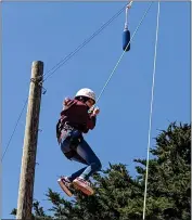  ?? ?? In March, 18eighth-grade students from Redwood Academy of Ukiah traveled to Mclaren Park in San Francisco to an Outward Bound Ropes Challenge Course.