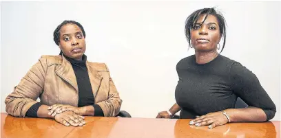  ?? ANDREW FRANCIS WALLACE TORONTO STAR ?? Hentrose Nelson and Jean-Marie Dixon say they experience­d everything from bullying and micro-aggression­s to racist comments.