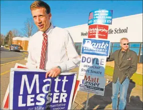  ?? Hearst Connecticu­t Media file photo ?? State Rep. Matt Lesser, D-Middletown, is exploring a run for state Senate in the 9th District, now occupied by Sen. Paul Doyle, D-Wethersfie­ld.