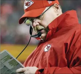  ?? ED ZURGA — THE ASSOCIATED PRESS FILE ?? Chiefs head coach Andy Reid, who was entering the final year of a five-year deal, has signed a contract extension. The terms of the extension were not announced Thursday.