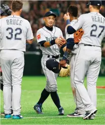  ?? TORU TAKaHASHI/THE ASSOCIATED PRESS ?? Seattle Mariners outfielder Ichiro Suzuki played at the Tokyo Dome Wednesday and will suit up again Thursday, but many believe that may be the end of his MLB career.