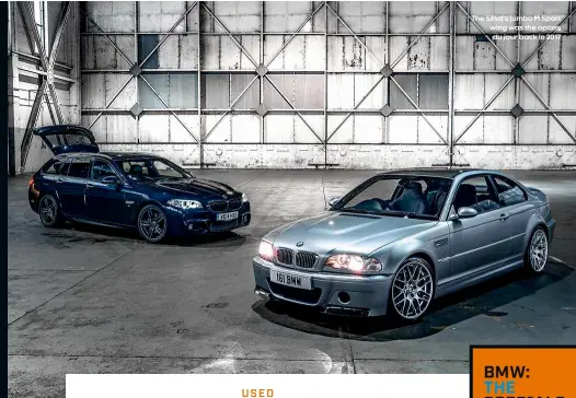  ??  ?? The 535d’s jumbo M Sport wing was the option back in 2017