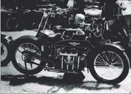  ?? Photo contribute­d ?? A Henderson 4 motorcycle at O’Keefe Ranch.
