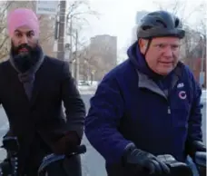  ?? TVO ?? NDP Leader Jagmeet Singh and 2018 mayoral candidate Doug Ford take to the streets over the issue of transit in an episode of Political Blind Date.