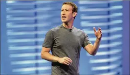  ?? KARL MONDON / BAY AREA NEWS GROUP 2016 ?? Democrats and Republican­s have demanded that Facebook CEO Mark Zuckerberg testify about the company’s privacy practices.