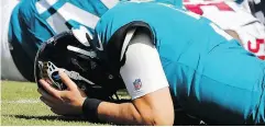  ?? STEPHEN B. MORTON / THE ASSOCIATED PRESS ?? Jacksonvil­le Jaguars quarterbac­k Blake Bortles appears to have worn out his welcome following yet another dismal performanc­e against Houston on Sunday.