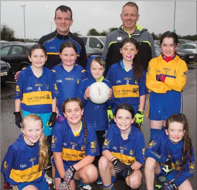  ??  ?? The Ballymacel­ligott Under-10s who played in the Charity Football Blitz in aid of Beaufort GAA at the Kerry GAA Centre of Excellence in Currans on Saturday
