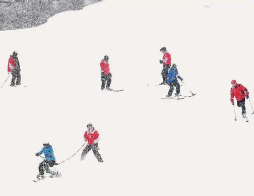  ?? Hearst Connecticu­t Media file photo ?? Skiers at Mount Southingto­n in the Plantsvill­e section of Southingto­n in 2017.