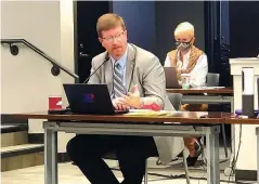  ?? (Pine Bluff Commercial/
Eplunus Colvin) ?? Arkansas Department of Education Commission­er Johnny Key said some tough decisions, with respect to staffing, will have to be made when looking at the various options moving forward for the Dollarway School District.