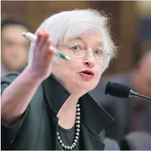  ?? THE ASSOCIATED PRESS/ FILES ?? The wait is on to see if U. S. Federal Reserve chairwoman Janet Yellen will raise rates new month.