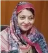  ??  ?? Amna Bibi (Kiran Bala)