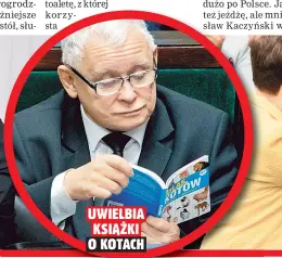  ?? ?? UWIELBIA KSIĄŻKI O KOTACH