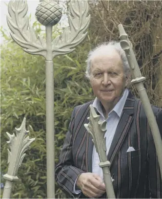  ??  ?? Alexander Mccall Smith photograph­ed at his Edinburgh home, March 2021