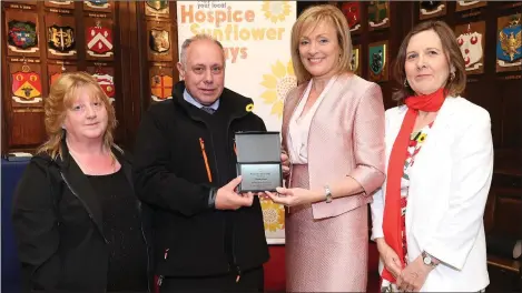  ??  ?? Vincent Doran with his wife Mary, RTE’s Mary Kennedy and Evanne Cahill, Wicklow Hospice Foundation.
