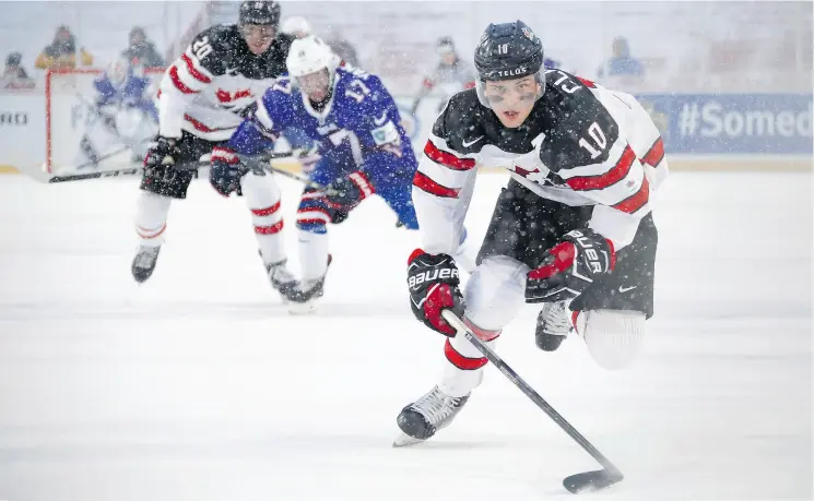  ?? MARK BLINCH / THE CANADIAN PRESS ?? The outdoor world junior game between Canada and the U. S. averaged 2.7 million viewers — in line with last year’s Canadian audience for the Stanley Cup finals, TSN says.