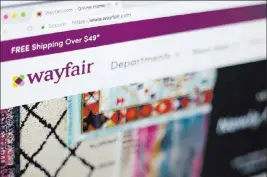  ?? The Associated Press ?? Online retailers are trying hard to get more people to buy stoves, washing machines and other large appliances without seeing them in person. Wayfair, for example, signed a deal last year to sell GE appliances on its site.