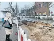  ?? FOTO: DSCH ?? Die Baustelle an der Meerbusche­r Straße wird geräumt.