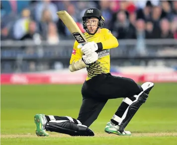  ?? Picture: Getty Images ?? James Bracey on his way to a half century against Hampshire