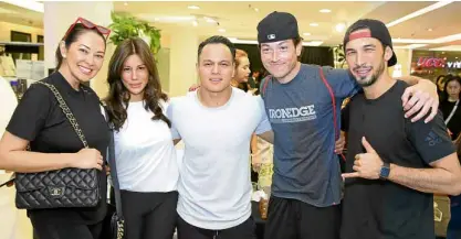  ??  ?? Ruffa Gutierrez, Tricia Centenera, Arnold Aninion, Aly Borromeo, Anton del Rosario