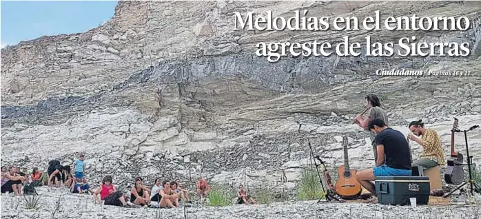  ?? (LA VOZ) ?? Músico y caminante. Hilario Baggini, un músico de Alcira Gigena, organiza caminatas que terminan con un recital en distintos lugares de las sierras del sur.