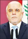  ??  ?? Haider Al-Abadi