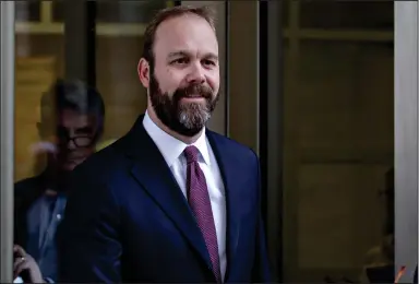  ?? Andrew Harrer/Bloomberg ?? Rick Gates testified that he stole money from former Trump campaign chairman Paul Manafort and committed an array of crimes with his former boss.