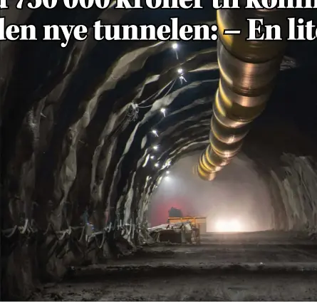  ?? FOTO: CHRISTER ANDRÉ HENRIKSEN ?? HER: Enhver tunnel må ha vann tilgjengel­ig i tilfelle brann. Men på Kvaenangsf­jellet er det problemer med vannforsyn­ing. Derfor har kommunen blitt tilbud kompensasj­on for å fikse opp selv.