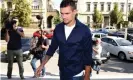  ?? Photograph: AFP/Getty Images ?? Liverpool’s Croatian defender Dejan Lovren arrives in the eastern Croatian town of Osijek on 1 September 2017 to testify in a corruption trial against Dinamo Zagreb’s exchairman.