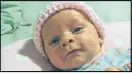  ?? FAMILY PHOTO ?? Dinah Paige Whited was 7 weeks old when police say she was severely abused by her father. She has been on life support since April.