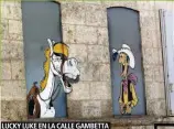  ??  ?? LUCKY LUKE EN LA CALLE GAMBETTA