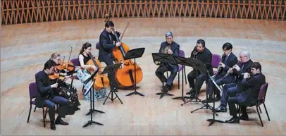  ?? PHOTOS PROVIDED TO CHINA DAILY ?? Musicians of the Tianjin Juilliard Ensemble wow the Shanghai audience on March 30.