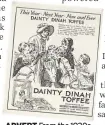  ?? ?? ADVERT From the 1920s