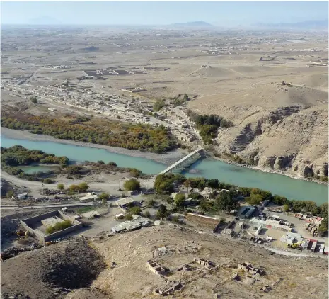  ?? AP ?? The Helmand River is at the centre of a growing dispute between Afghanista­n and Iran over water rights, amid drought
