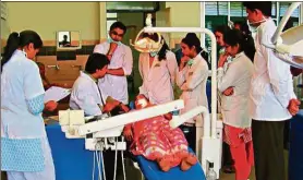  ??  ?? The clinical experience­s students gain in India are among the best in the world.