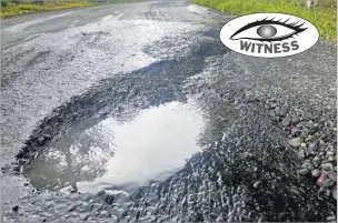  ?? Picture: ELIKI NUKUTABU ?? This water leak is wasting litres of water and opening potholes which are increasing in size daily along Wailoku Rd in Suva. It’s the only road that links hundreds of residents onto the main Princes Rd.