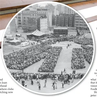  ?? Photo: AFP ?? In this handout photo provided by Lincoln Center on October 6, 2022, a ground breaking ceremony is held at Lincoln Center in New York City on May 14, 1959.