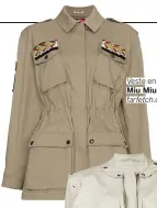  ??  ?? Veste en coton, Miu Miu, 1890 €, farfetch.com