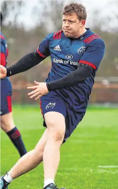  ?? SEB DALY/SPORTSFILE ?? Stephen Archer hard at work in training