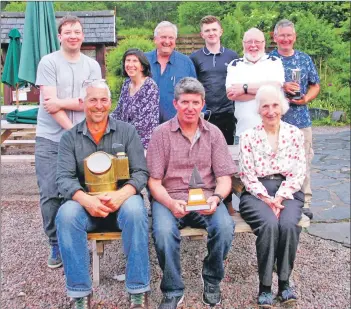  ??  ?? Prizewinne­s at the recent Glencoe Boat Club Regatta.